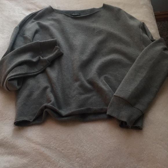 Grey cropped sweater women’s XS - Picture 3 of 4